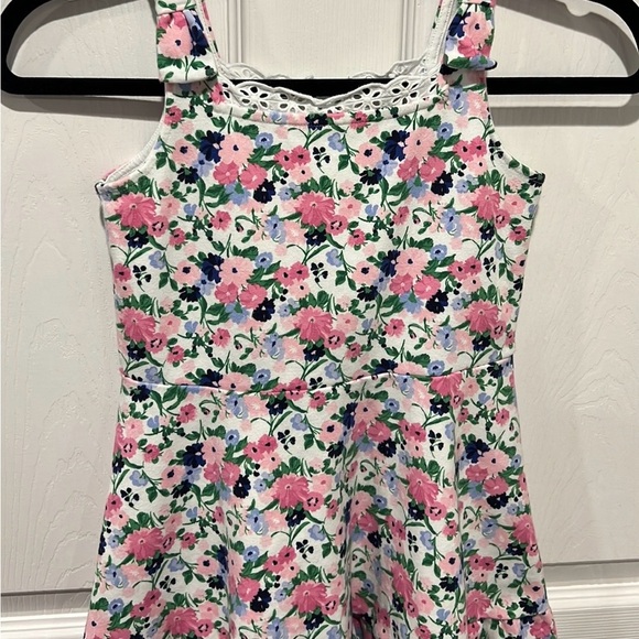 Janie & Jack girls floral tank bow sleeve dress size 8 NWOT - Picture 3 of 9